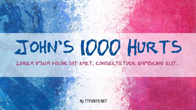 John's 1000 Hurts example